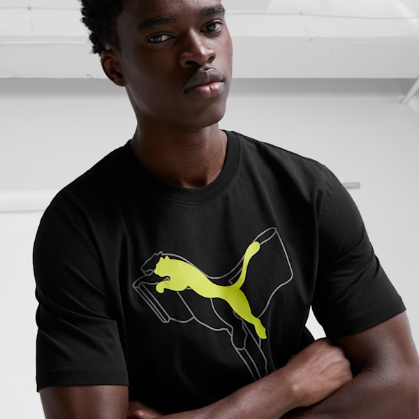 Puma black t shirt store